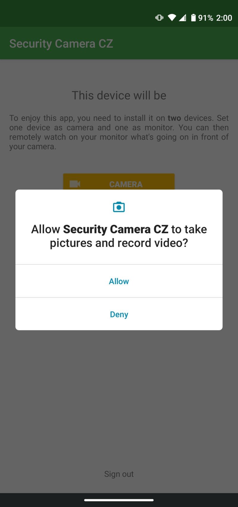 Security Camera CZ Camera