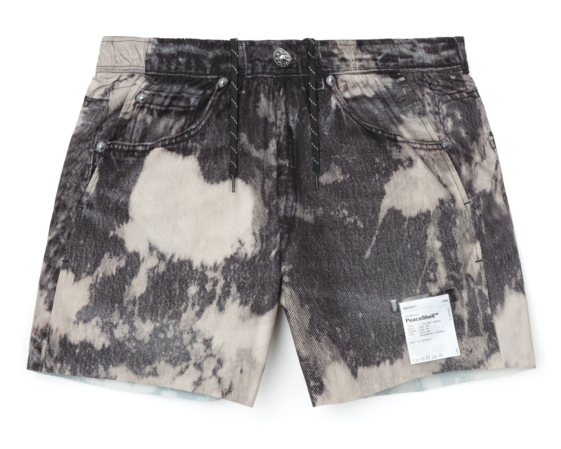 Peaceshell&amp;trade; 5" Unlined Shorts - Bleached Black Denim / Size 0 (xs)