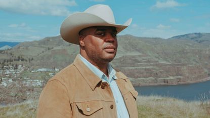 Ivan McClellan Eight Seconds portrait of a man in a cowboy hat