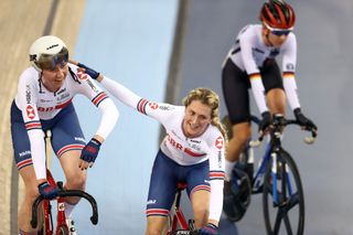 Laura Kenny and Katie Archibald take women's Madison at London World Cup