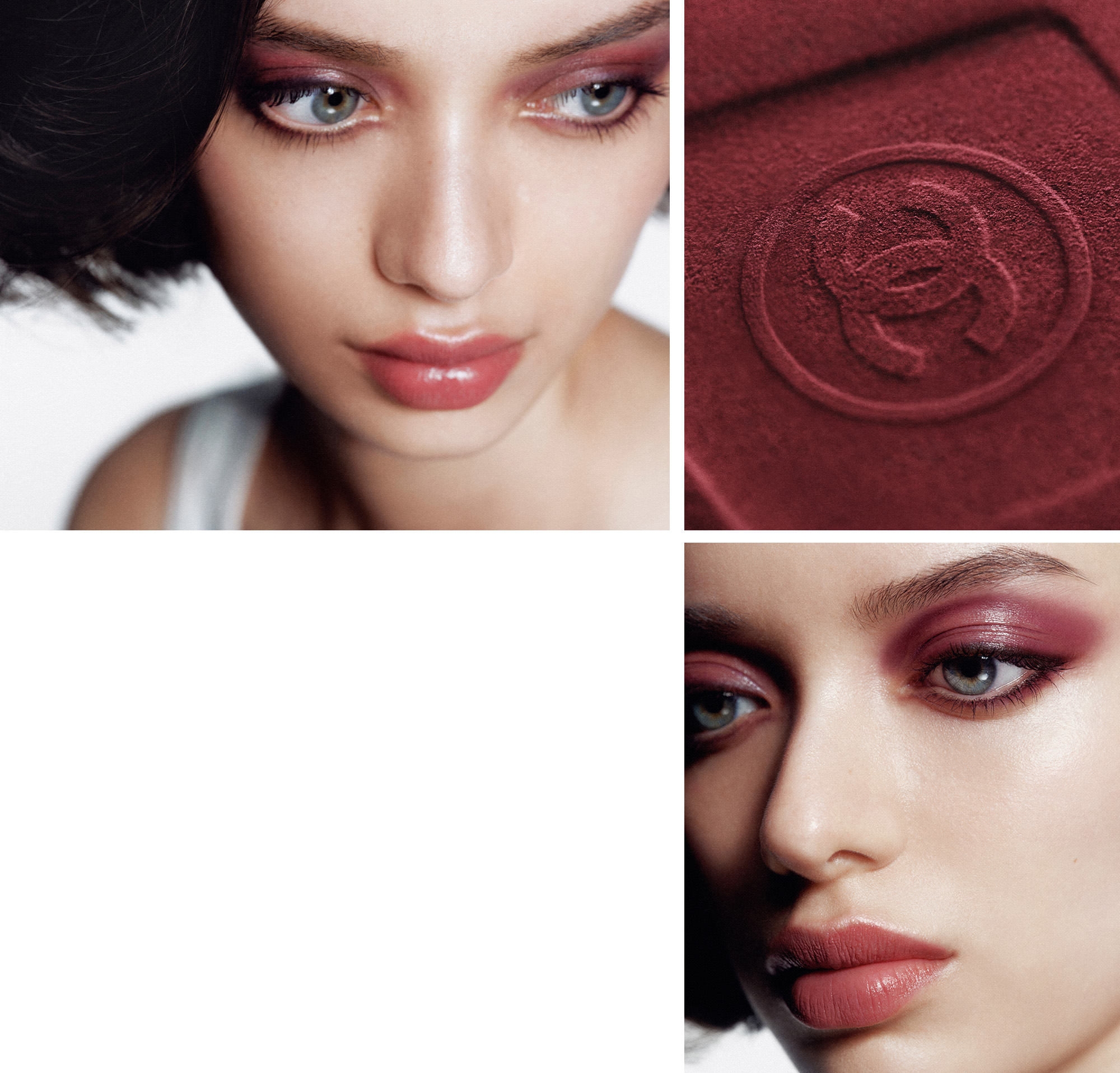 A model wearing the soft smoke French-girl makeup trend