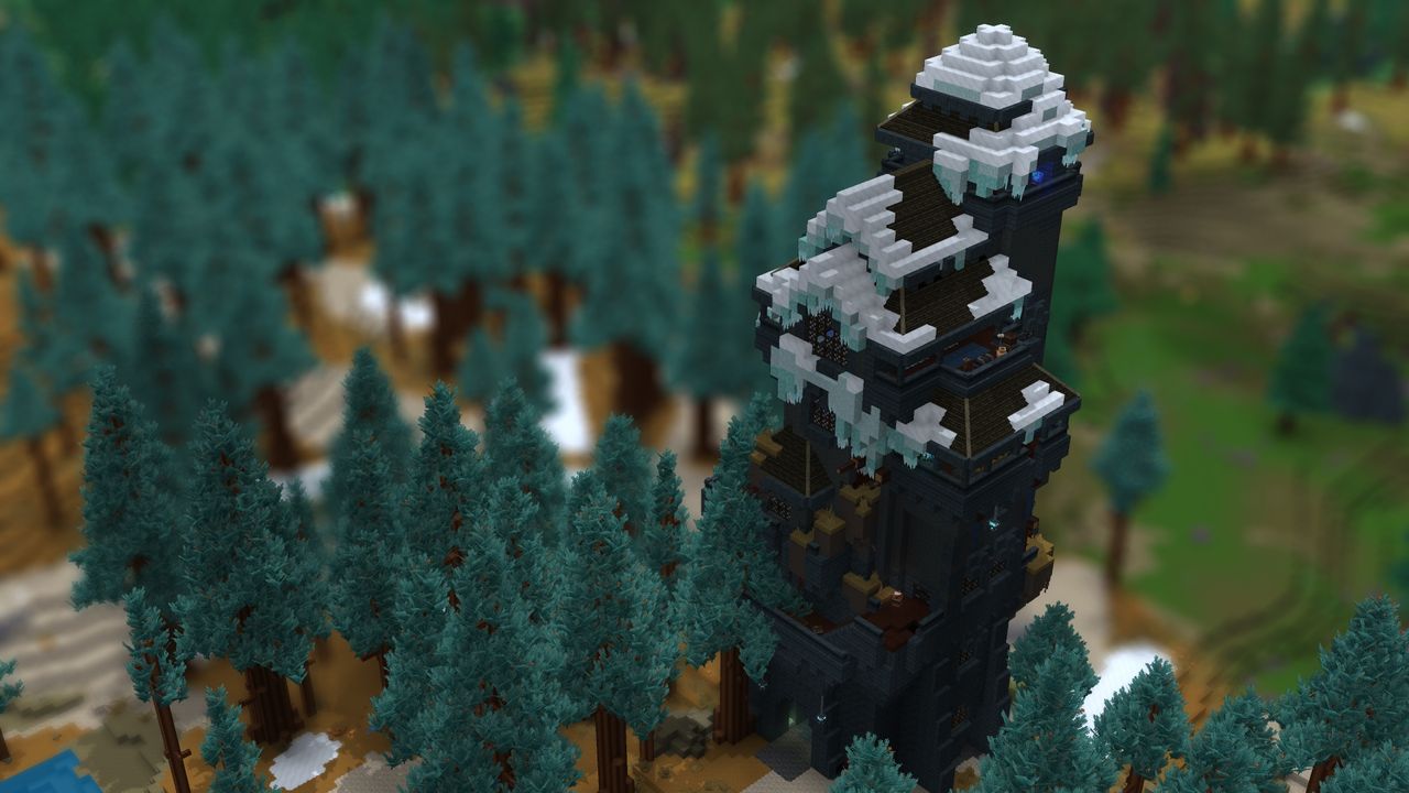 An in-development image of blocky RPG Hytale from July 2021.