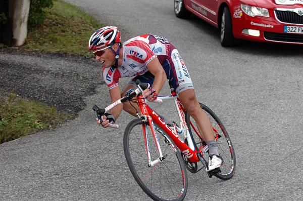 Mikhail Ignatyev (Katusha) en route to a fifth place finish.