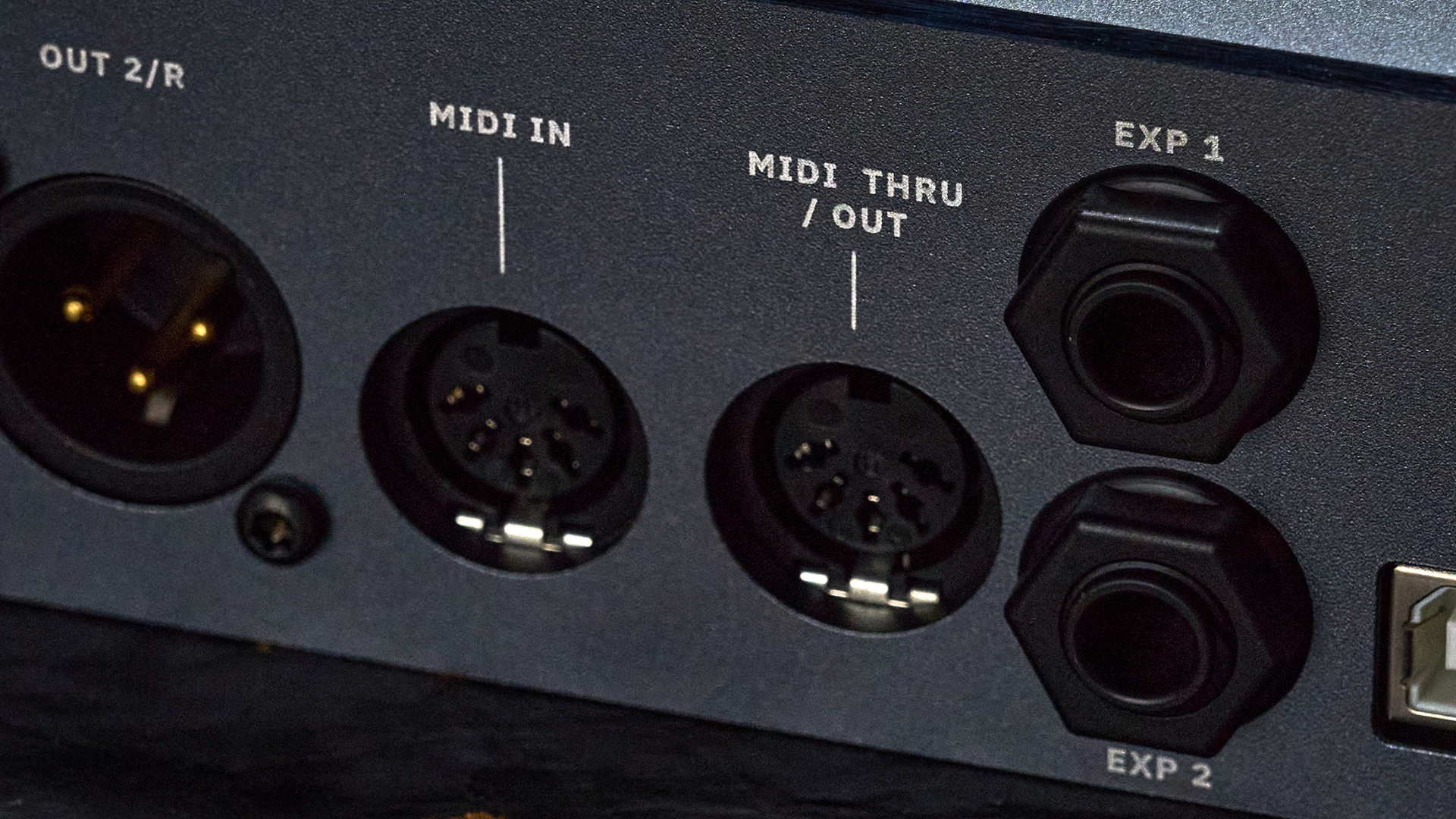 The MIDI ports on the Neural DSP Quad Cortex
