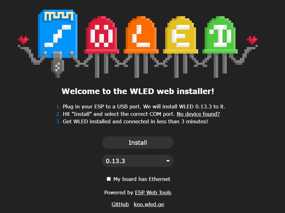 Control NeoPixels With WLED