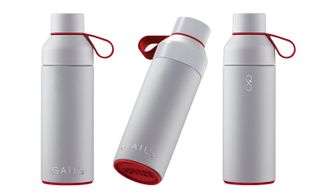 Grey sustainable water bottle by Gail's and Ocean Bottle