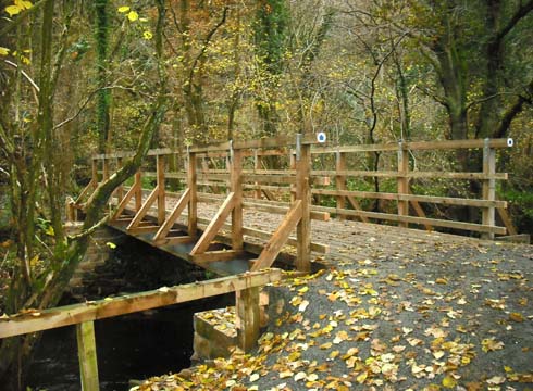 Bridleway bridge at Beckhole finished