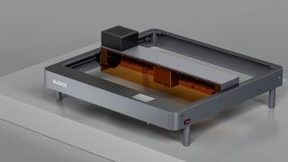 A view of the Elegoo laser engraver from above