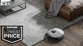 Robot vacuum cleaning floor