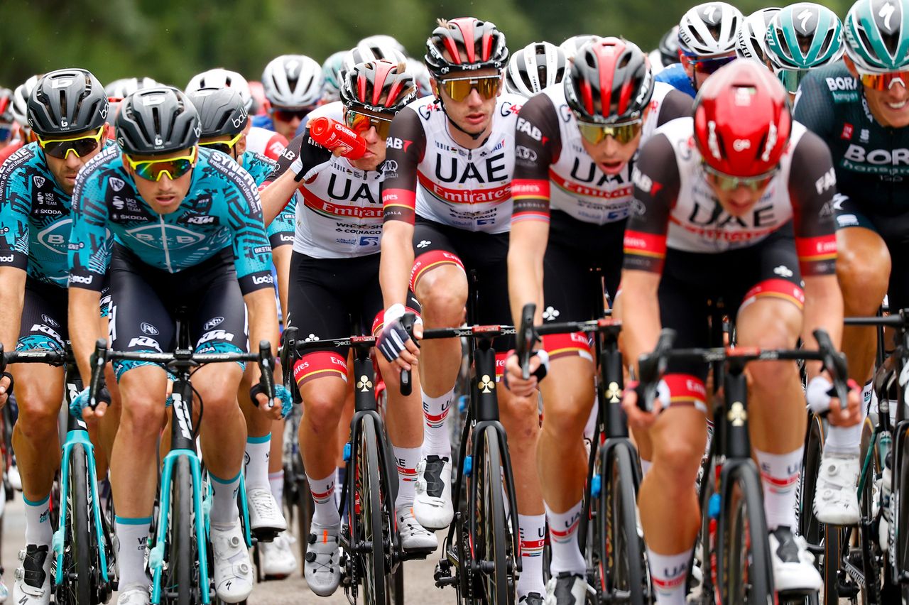 Tour de France 2021 108th Edition 1st stage Brest Landerneau 1978 km 26062021 Tadej Pogacar SLO UAE Team Emirates photo Luca BettiniBettiniPhoto2021