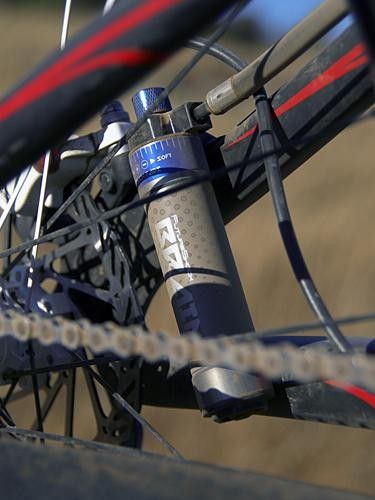 The new 'mini Brain' rear shock arrangement