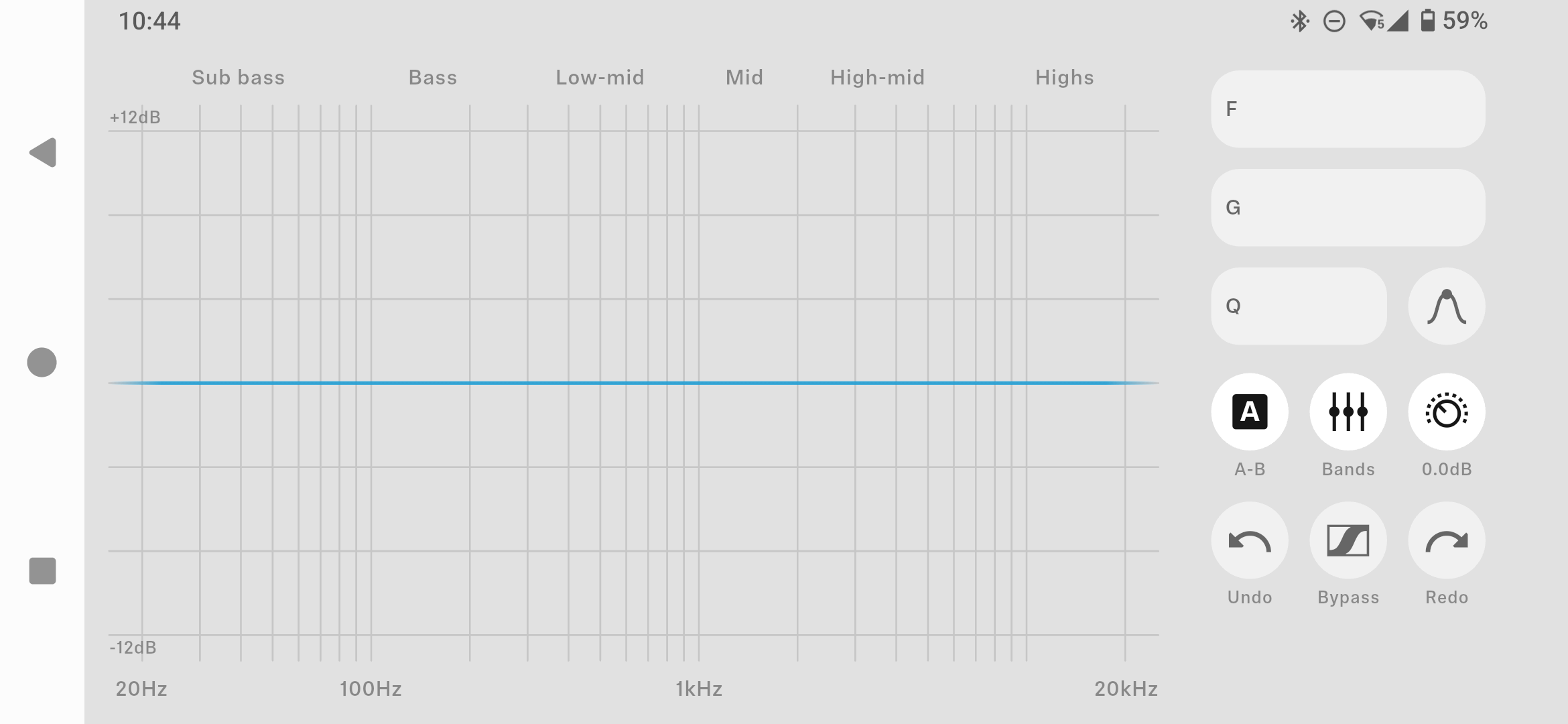 Screenshots of the Sennheiser Smart Control Plus app for Android