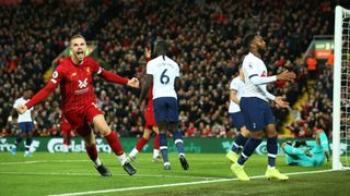 Et bilde fra en tidligere kamp mellom Tottenham og Liverpool