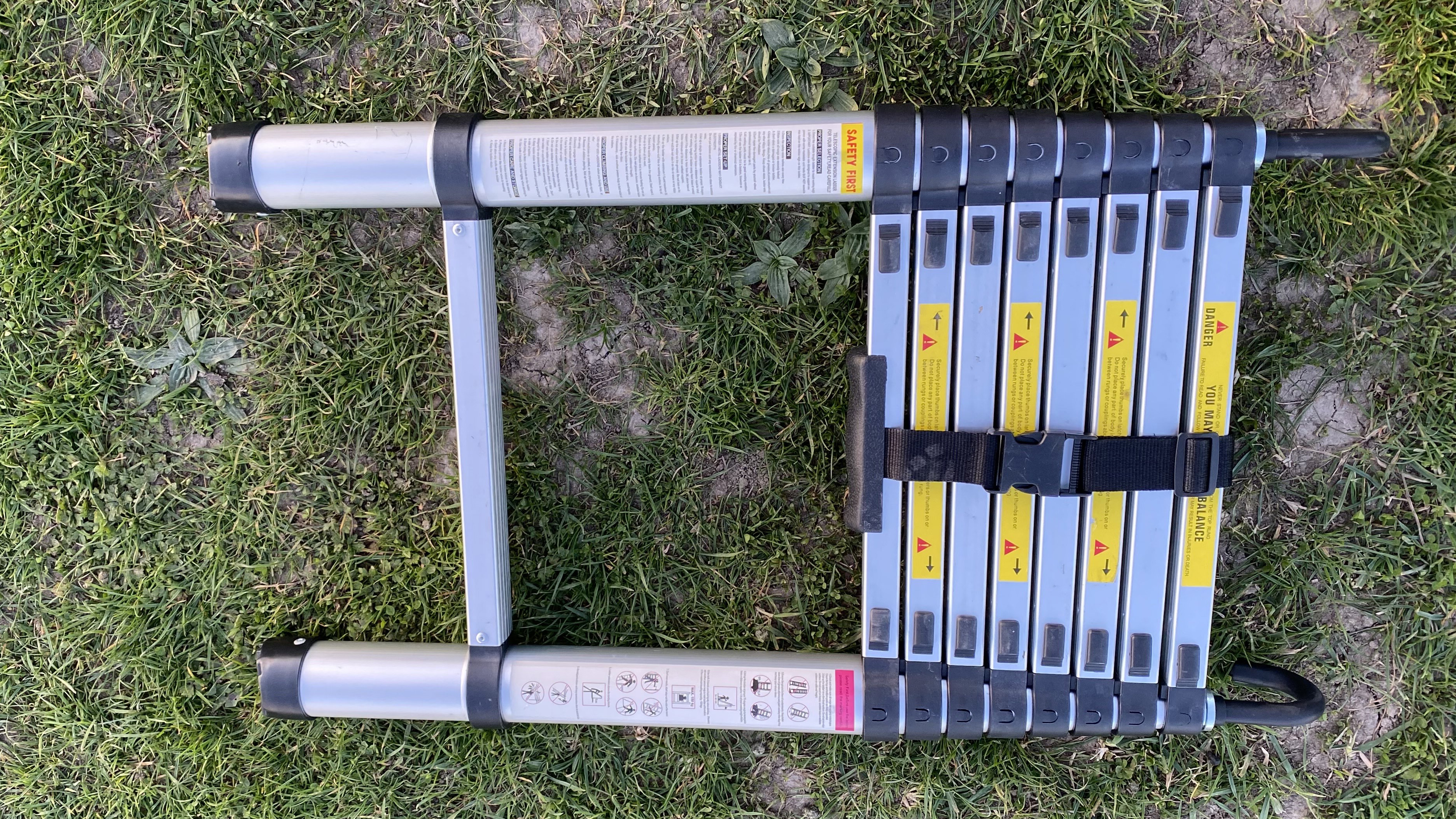 The telescopic ladder which comes with the TentBox Go