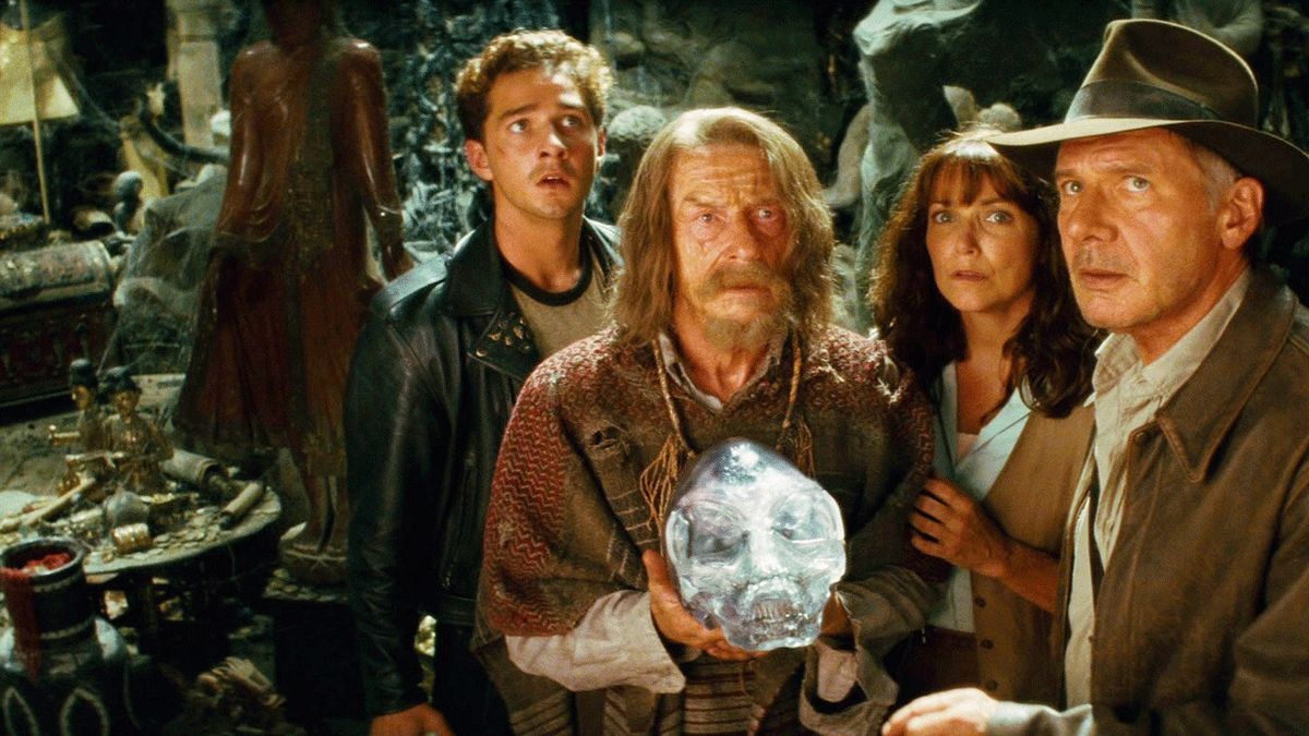 A crystal skull