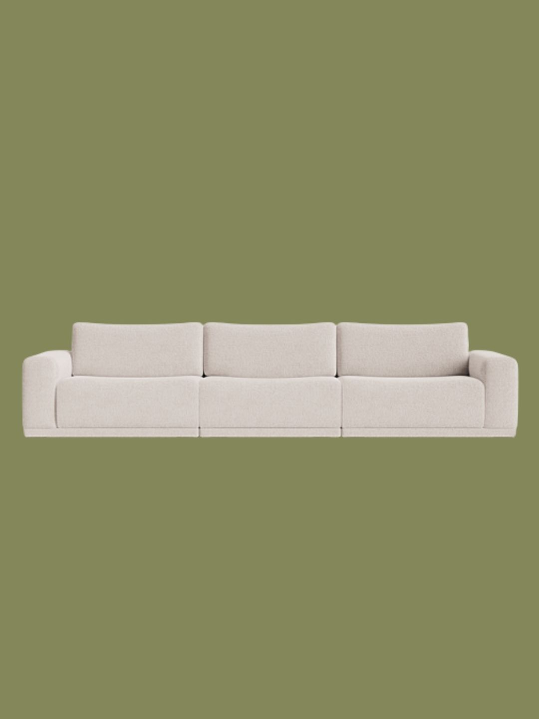Sofa Club, Keira Textured Chenille Large Sofa in Sand Whisper