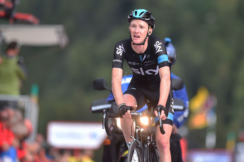 Ian Boswell's face says it all after an epic day in the saddle