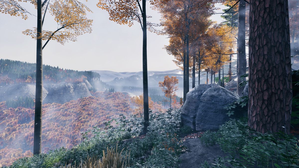 Prologue: Go Wayback!; computer generated scenes from a video game showing mountains, forests and woodlands
