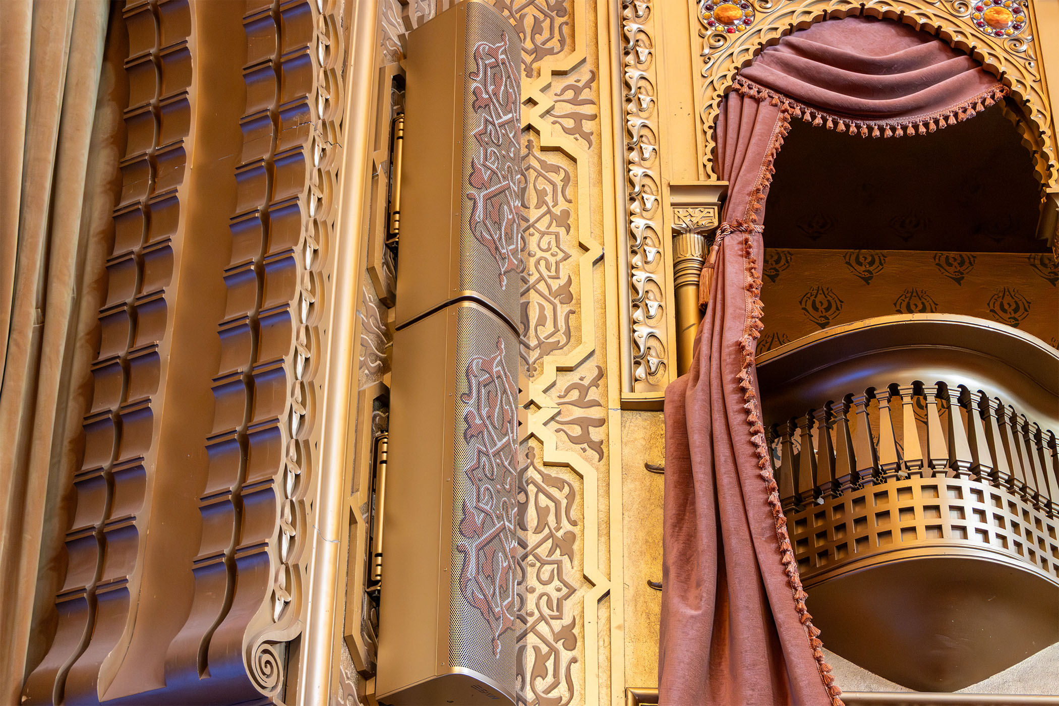The interior of the Mabel Tainter Theate.