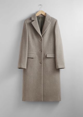 Single-Breasted Wool Coat