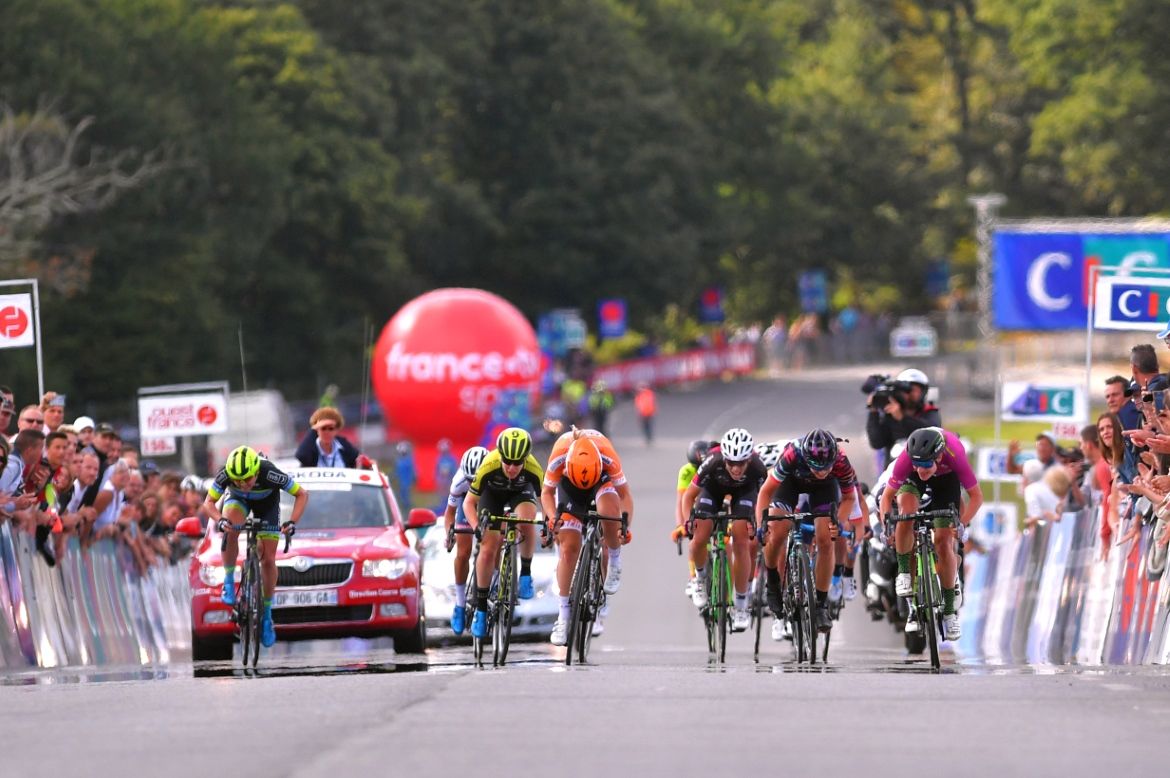 The sprint in the GP de Plouay