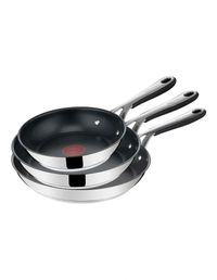 Jamie Oliver by Tefal Kitchen Essentials Induction Stainless Steel Triple Frypans | $429.95 $128 at Myer