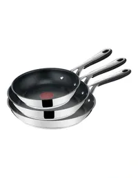 Jamie Oliver by Tefal Kitchen Essentials Induction Stainless Steel Triple Frypans