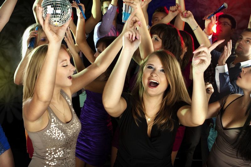 teenagers partying