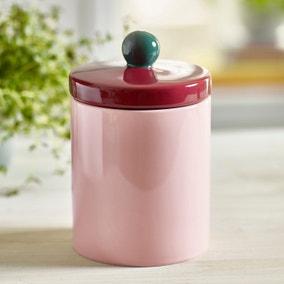 Bobble Lid Stoneware Canister