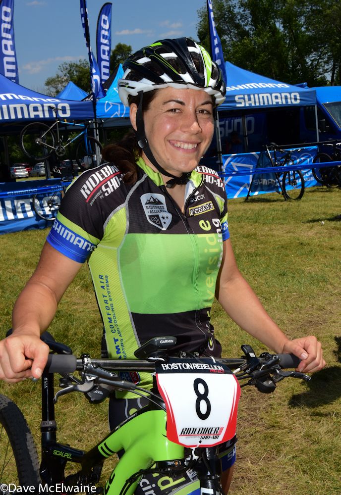 Crystal Anthony (Riverside Racing) at the start
