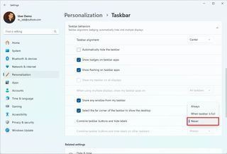 How to enable app labels in the Taskbar for Windows 11 | Windows Central