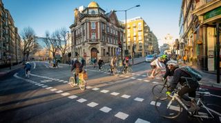 Commuters in London