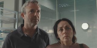 Simon Lenagan and Amanda Horlock as broken Jack and Zoe Tranter in Casualty.