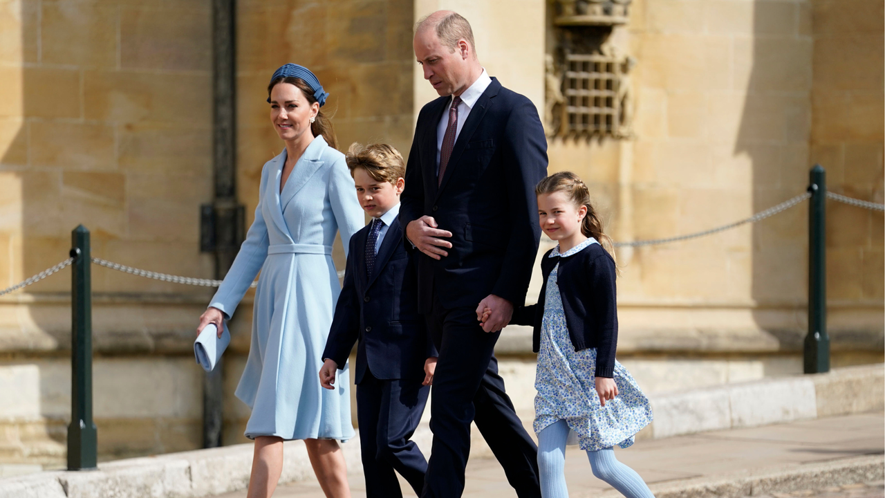 Royal family at Easter