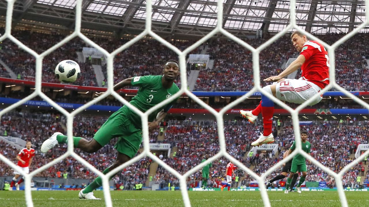 Artem Dzyuba goal Russia vs. Saudi Arabia World Cup