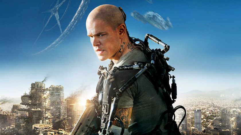Matt Damon in the poster for &quot;Elysium&quot; (2013)