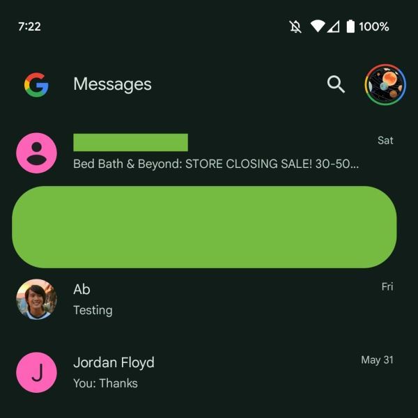 Google Messages redesign