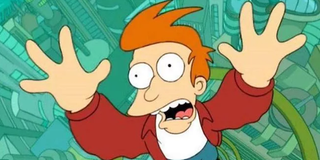 fry in a tube futurama