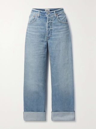 Ayla Baggy High-Rise Wide-Leg Organic Jeans