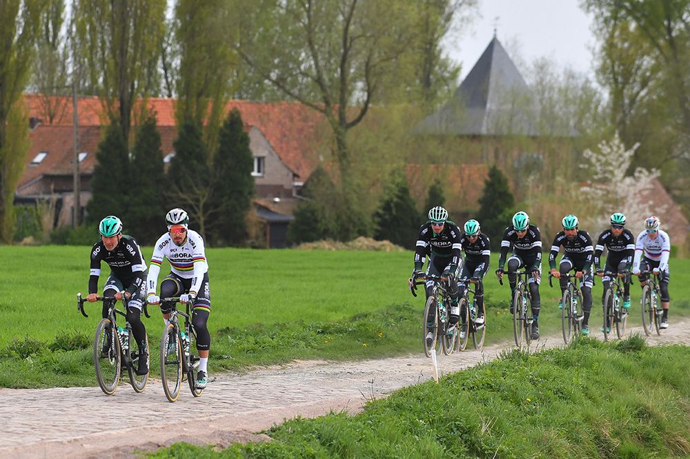 Sagan noted that the pave was dry and dusty