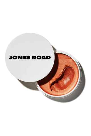 A jar of Jones Road miracle balm set against a white background.