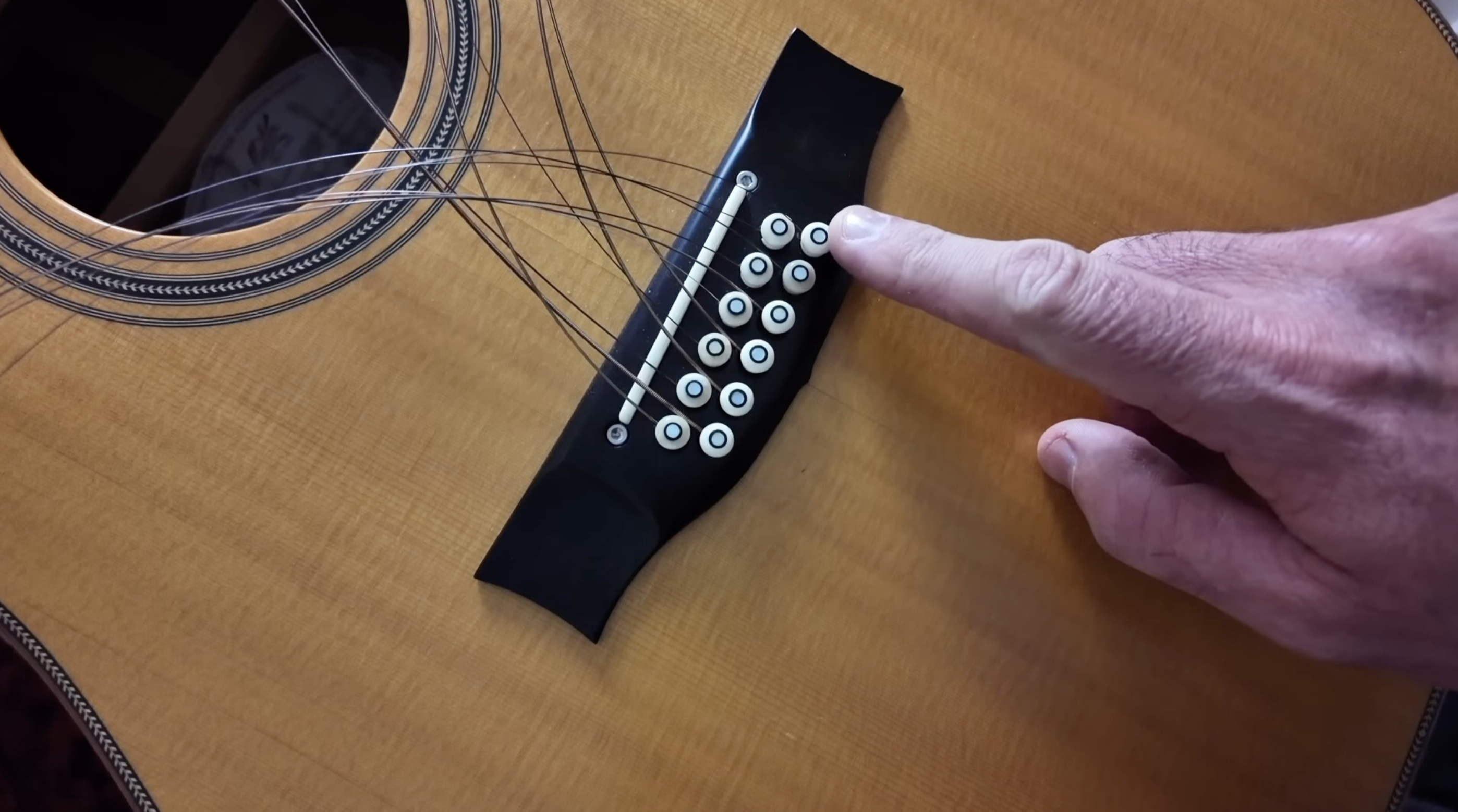 12 string guitar bridge