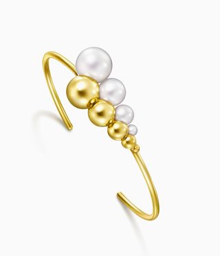 pearl jewellery with gold