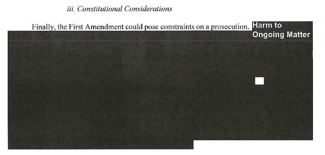 Redaction from Mueller report.