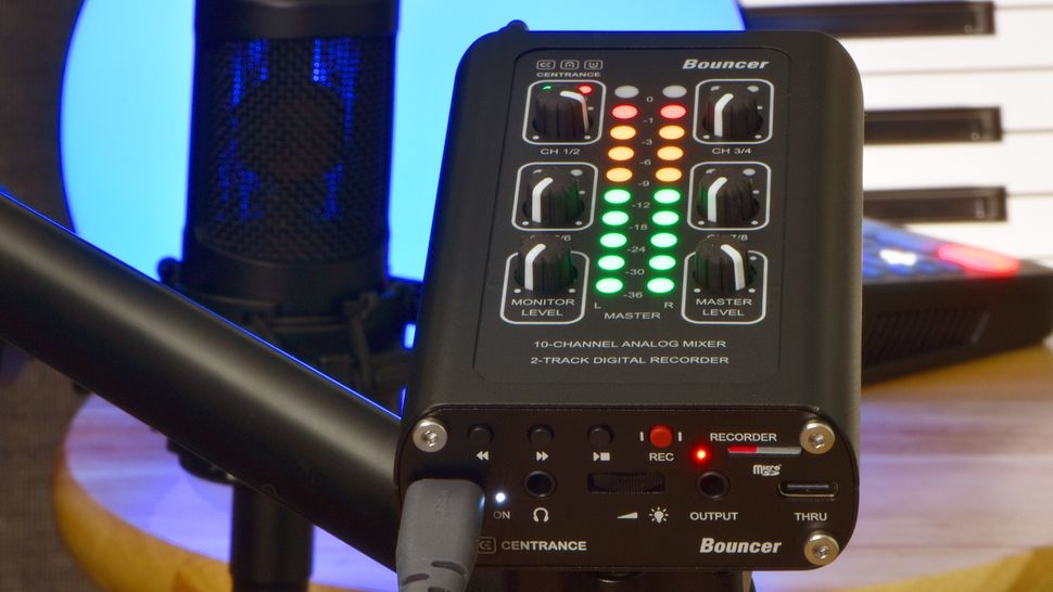 CEntrance’s Bouncer is a compact 10channel mini mixer/recorder for DAW