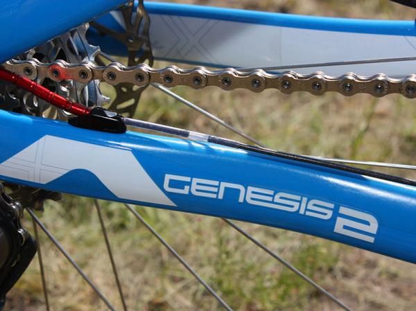 Sealed Nokon derailleur cables and housing add a splash of color and maintain shifter performance in adverse weather conditions.
