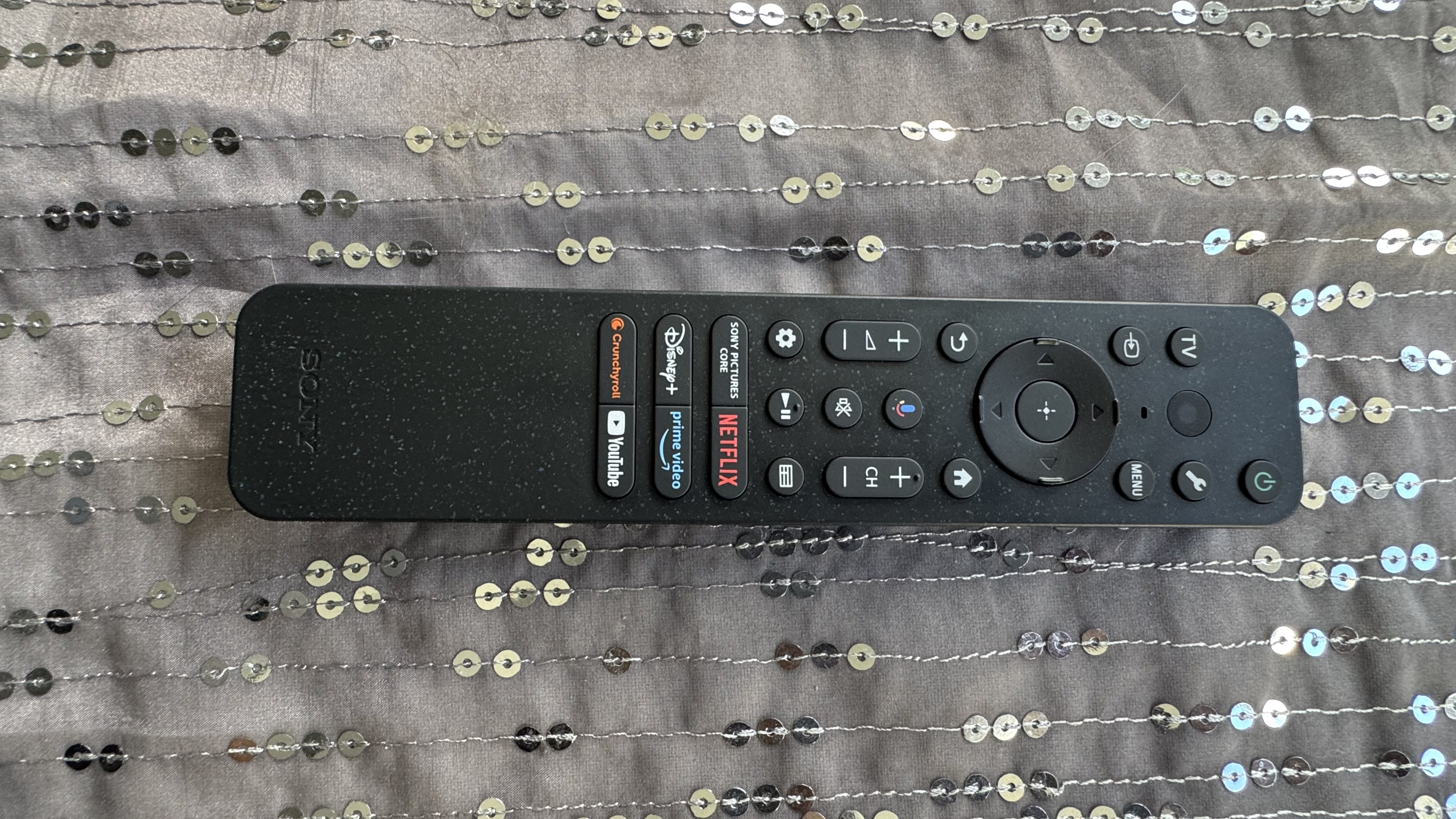 The remote of the Sony 65 Bravia 5