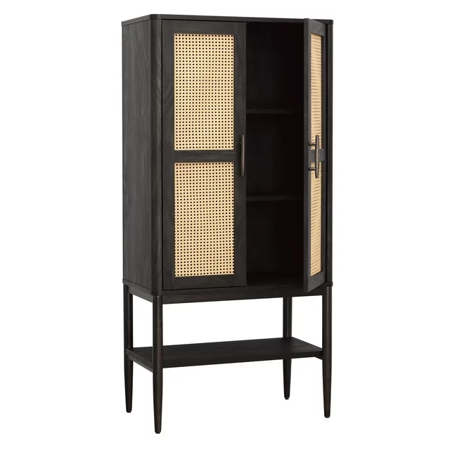 caned strorage cabinet