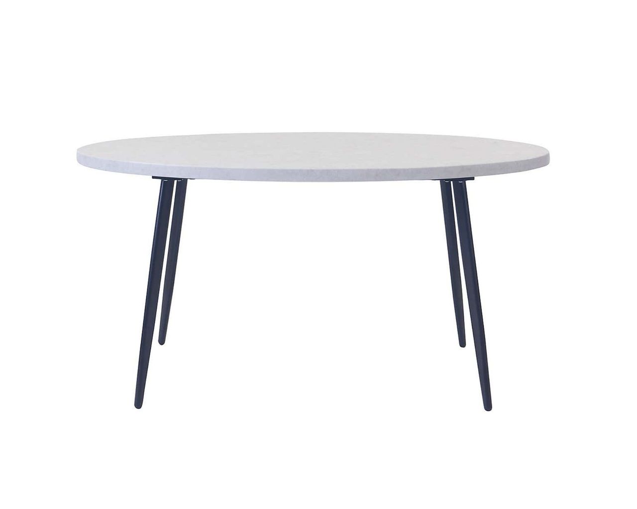 Zuri Concrete Effect Oval Dining Table cut out