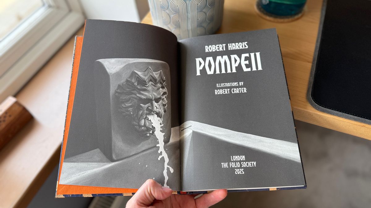 A selection of images of the new Folio Society release of Pompeii, by Robert Harris.